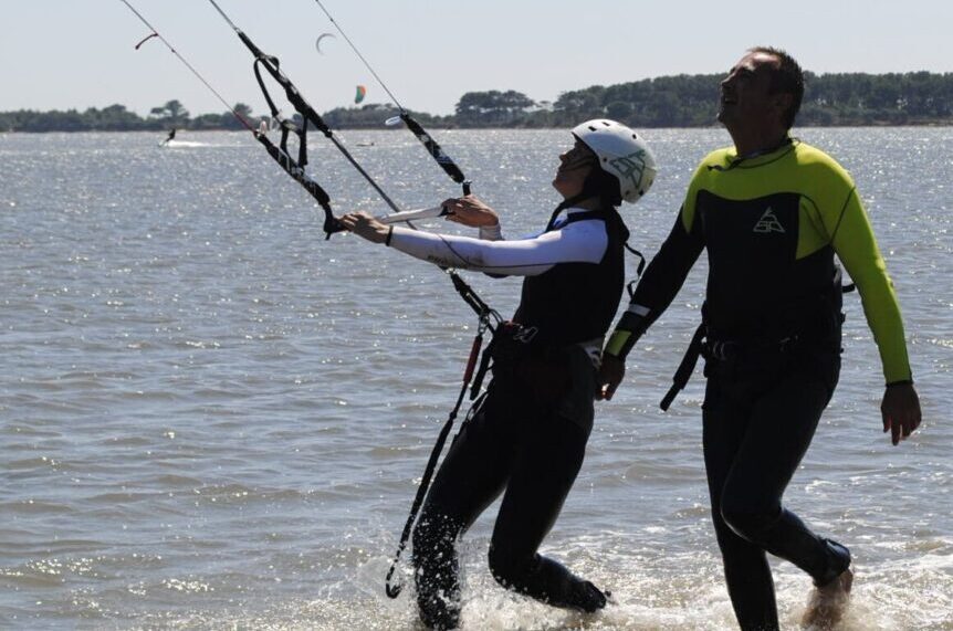 LEZIONE DI KITESURF STAGNONE 1